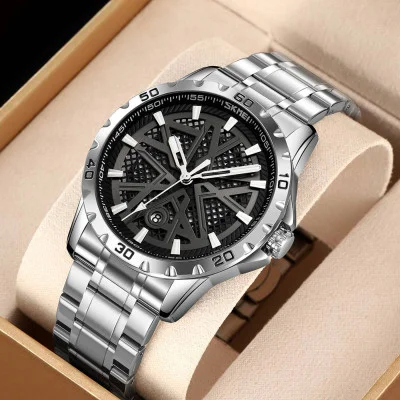 Чоловічий годинник Skmei 9337SIBK Silver-Black
