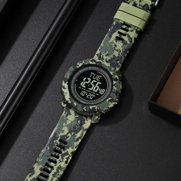 Чоловічий годинник Skmei 2095CMGN Camo Green фото 7
