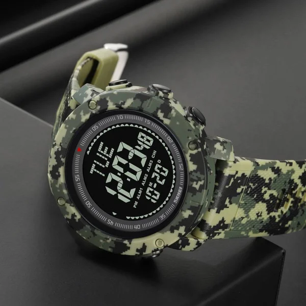 Чоловічий годинник Skmei 2095CMGN Camo Green фото 8
