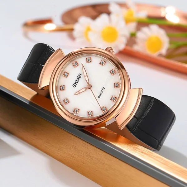 Женские часы Skmei 2165RGWTBK Rose Gold-White-Black фото 4