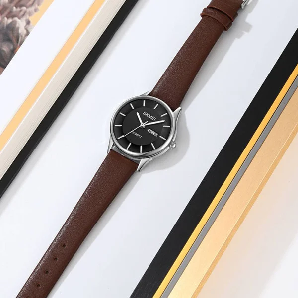 Жіночий годинник Skmei 2251SIBN Silver-Brown фото 5