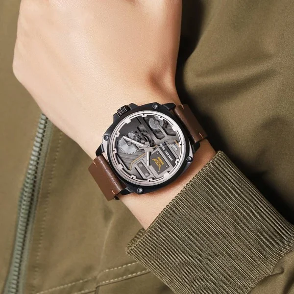 Чоловічий годинник Skmei 2289BKBN Black-Brown фото 4