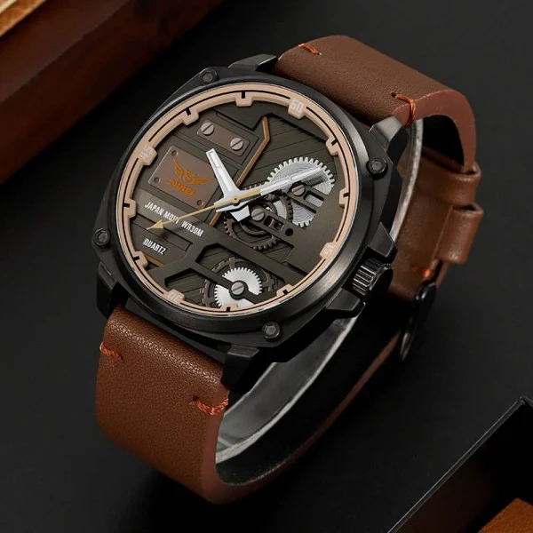Чоловічий годинник Skmei 2289BKBN Black-Brown фото 5