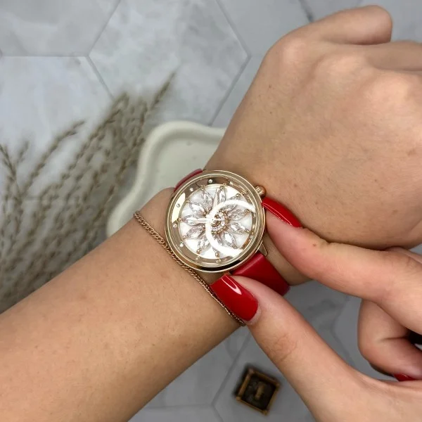 Жіночий годинник Skmei 2268MTRD Matte Red фото 6