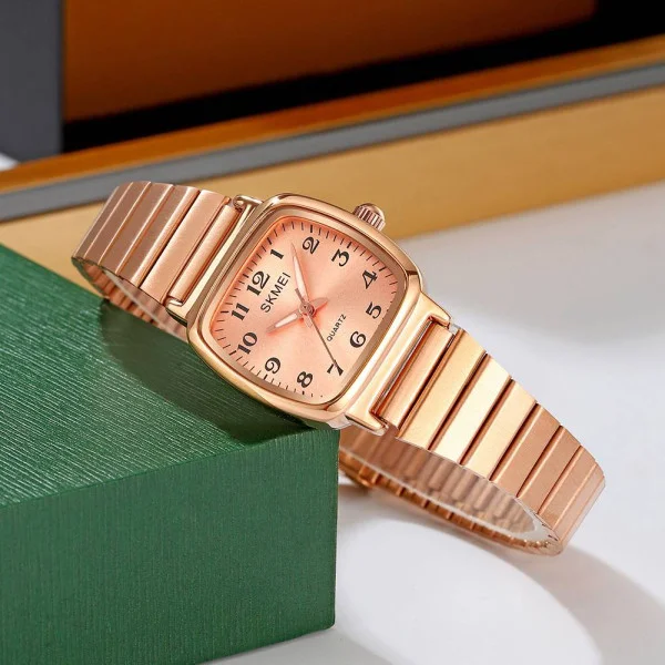 Жіночий годинник Skmei 2292RG-AC Rose Gold Numbers фото 5