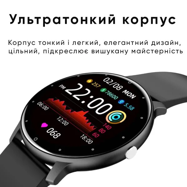 Розумний годинник Modfit Business All Black 41 мм. фото 12