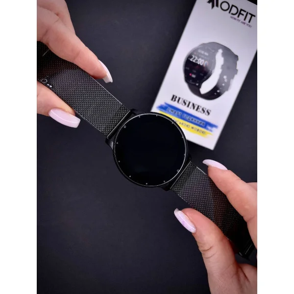 Смарт часы Modfit Business All Black Mesh 41 мм. фото 14