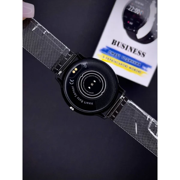 Смарт часы Modfit Business All Black Mesh 41 мм. фото 15