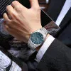 Чоловічий годинник Curren 8439 Silver-Blue фото 4