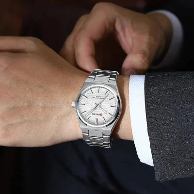 Чоловічий годинник Curren 8439 Silver-White
