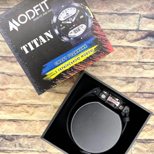 Смарт часы Modfit Titan All Black 35 мм. фото 12