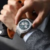 Чоловічий годинник Curren 8440 Silver-Blue фото 4