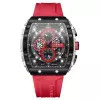 Чоловічий годинник Curren 8442 Silver-Black-Red фото 2
