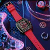 Чоловічий годинник Curren 8442 Silver-Black-Red фото 5