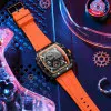 Чоловічий годинник Curren 8442 Black-Orange фото 3