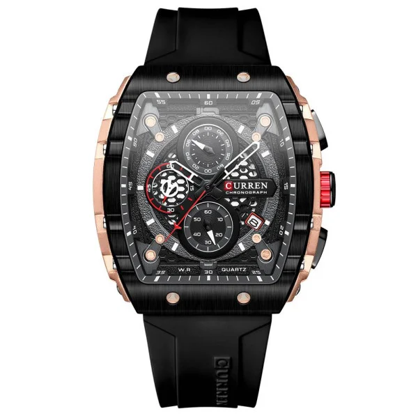 Чоловічий годинник Curren 8442 Gold-Black фото 1
