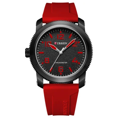 Мужские часы Curren 8454 Black-Red
