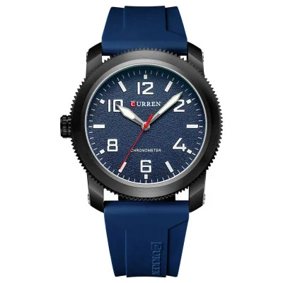 Чоловічий годинник Curren 8454 Black-Blue