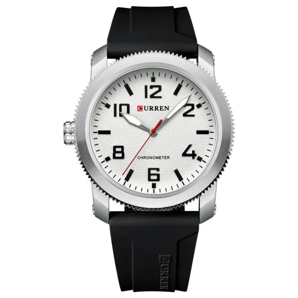 Чоловічий годинник Curren 8454 Silver-White фото 1