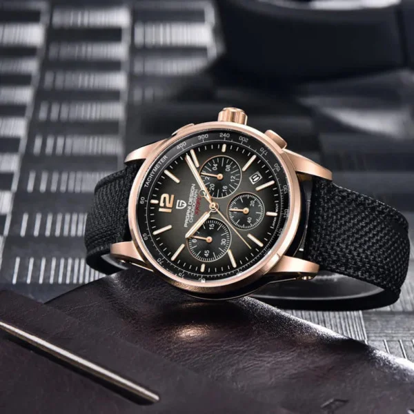 Мужские часы Pagani Design YS008 Rose Gold-Black фото 4