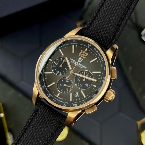 Мужские часы Pagani Design YS008 Rose Gold-Black фото 9