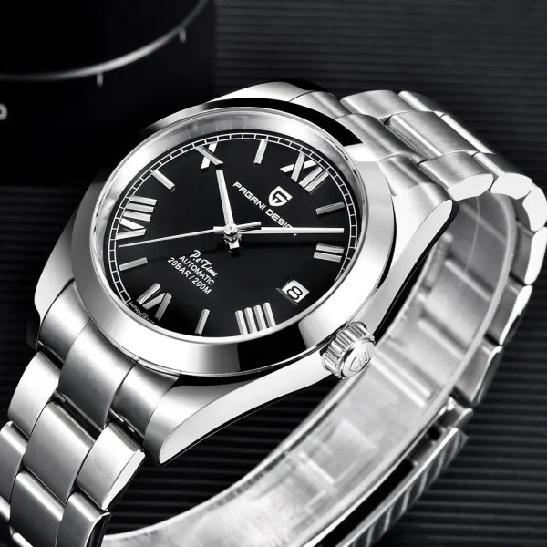 Чоловічий годинник Pagani Design PD-1691 Silver-Black фото 5