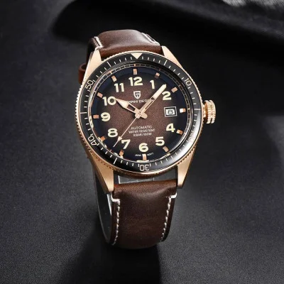 Чоловічий годинник Pagani Design PD-1649 Rose Gold-Brown