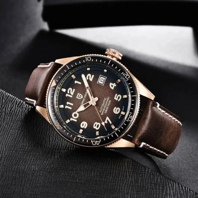 Чоловічий годинник Pagani Design PD-1649 Rose Gold-Brown