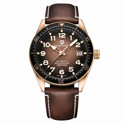 Чоловічий годинник Pagani Design PD-1649 Rose Gold-Brown