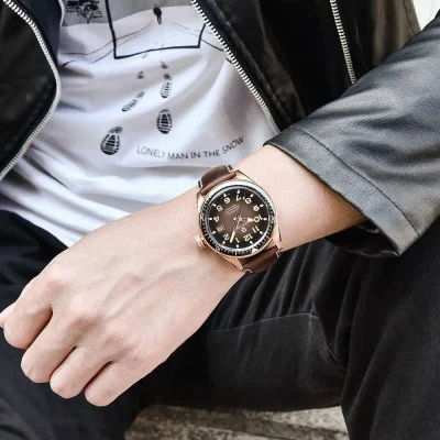 Чоловічий годинник Pagani Design PD-1649 Rose Gold-Brown
