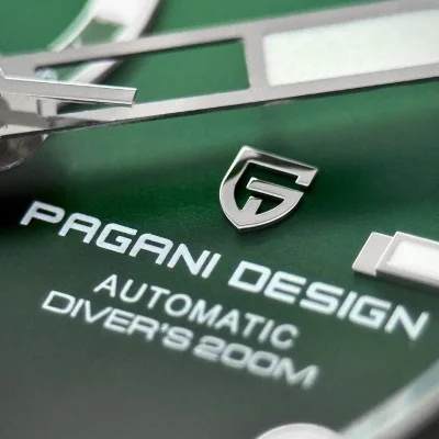 Мужские часы Pagani Design PD-1736 Silver-Green