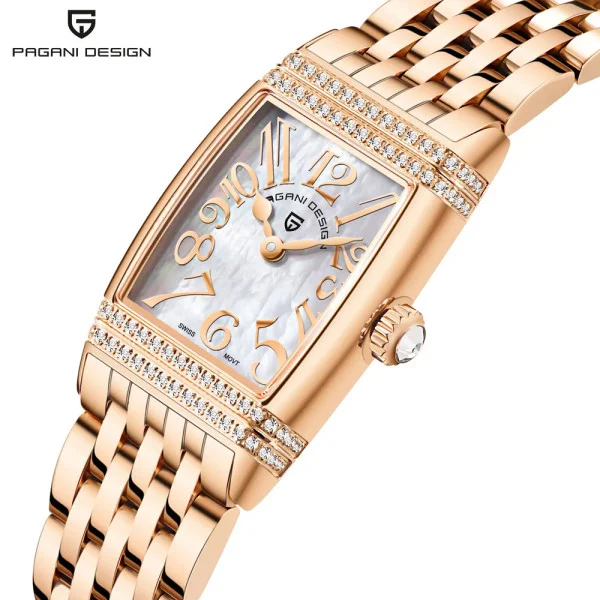 Женские часы Pagani Design PD-1737 Rose Gold-White фото 3