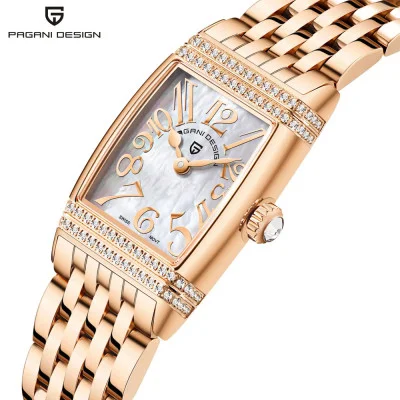Женские часы Pagani Design PD-1737 Rose Gold-White