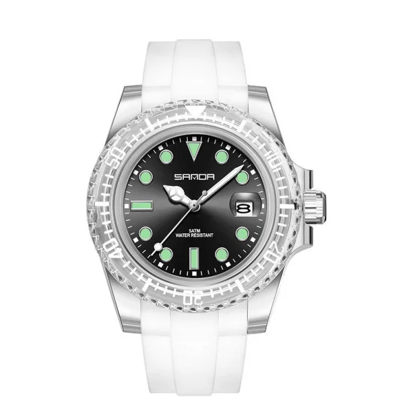 Жіночий годинник Sanda 9007 White-Black фото 1