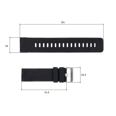 Ремінець для годинника Skmei 1416/1418/1267/1285/1293/1426/1866/1894BK Black