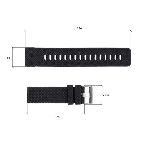 Ремешок для часов Skmei 1416/1418/1267/1285/1293/1426/1866/1894BK Black фото 4