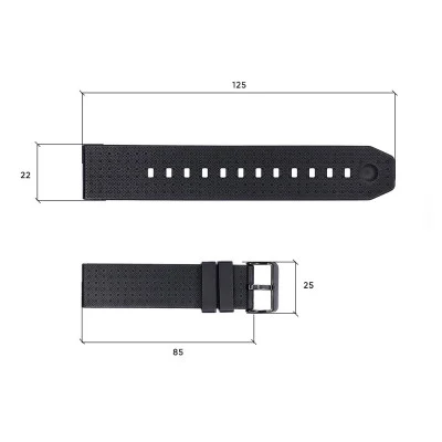 Ремінець для годинника Skmei 1502BK Black
