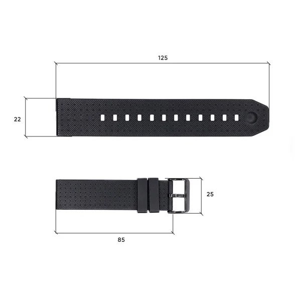 Ремешок для часов Skmei 1502BK Black фото 4