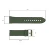 Ремінець для годинника Skmei 1469AGWT Army Green-White фото 4