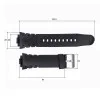Ремінець для годинника Skmei 1068/1301/1231/1560/1820BK Black фото 4