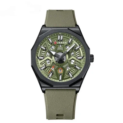Чоловічий годинник Curren 8437 Black-Green