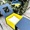 Аксесуари для годинників Подарункова картонна коробочка для годинників синє-жовта з тризубом фото 5