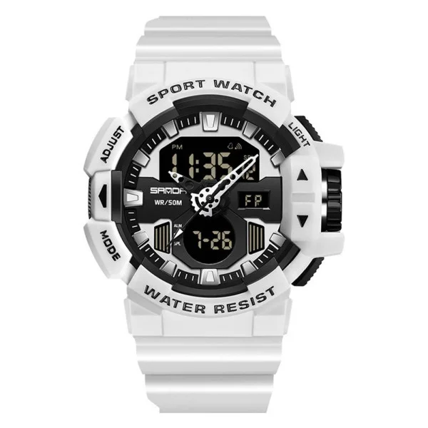 Чоловічий годинник Sanda 3129 White фото 1