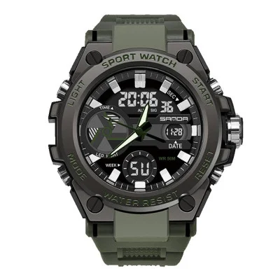 Чоловічий годинник Sanda 3311 Army Green