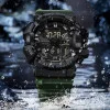 Чоловічий годинник Sanda 3129 Black-Green фото 4