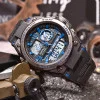 Чоловічий годинник Sanda 6024 Black-Blue фото 3