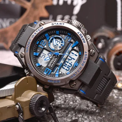 Мужские часы Sanda 6024 Black-Blue