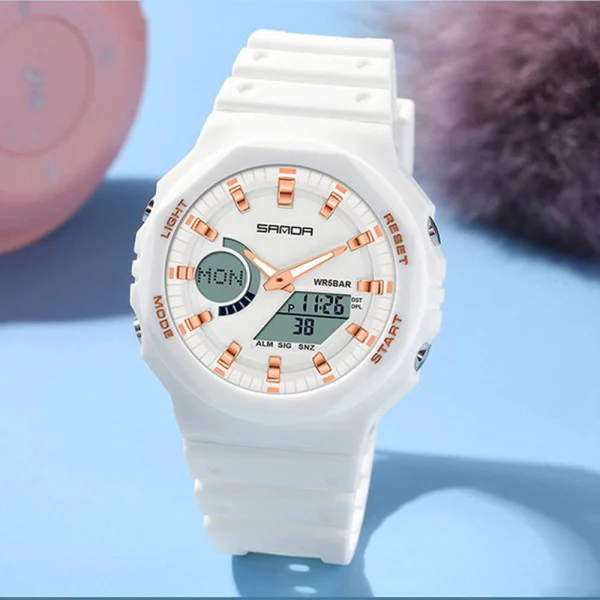 Жіночий годинник Sanda 6016 White-Rose Gold фото 4