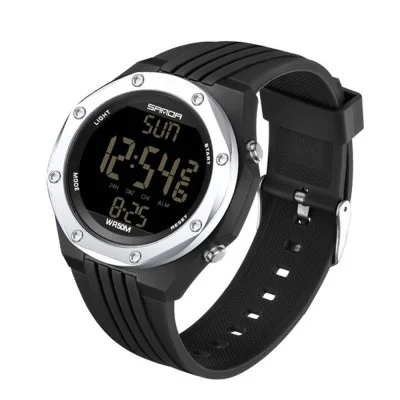 Чоловічий годинник Sanda 6093 Black-Silver