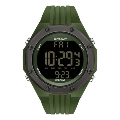 Чоловічий годинник Sanda 6093 Army Green